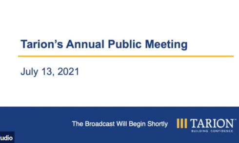 Tarion's Annual Public Meeting 2021